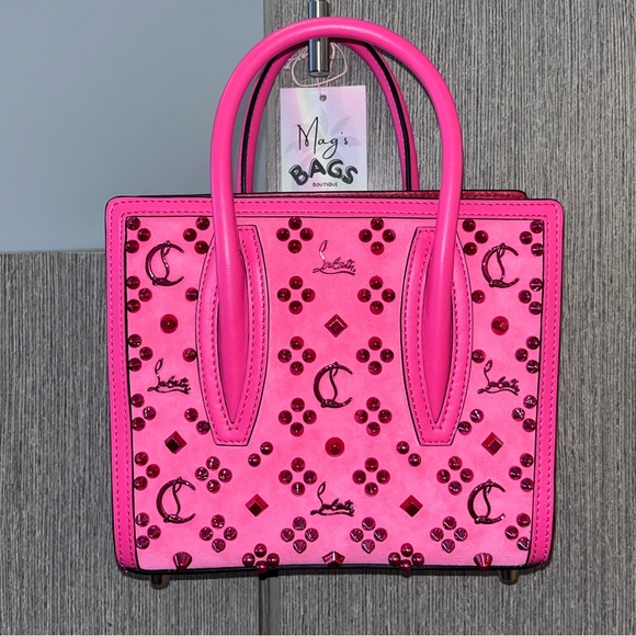 Christian Louboutin Handbags - 💞Louboutin: Suede Paloma Studded Charms Mini Loubinthesky Tote (with Strap)